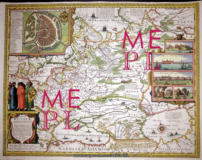  : 17th century Map of Russia
