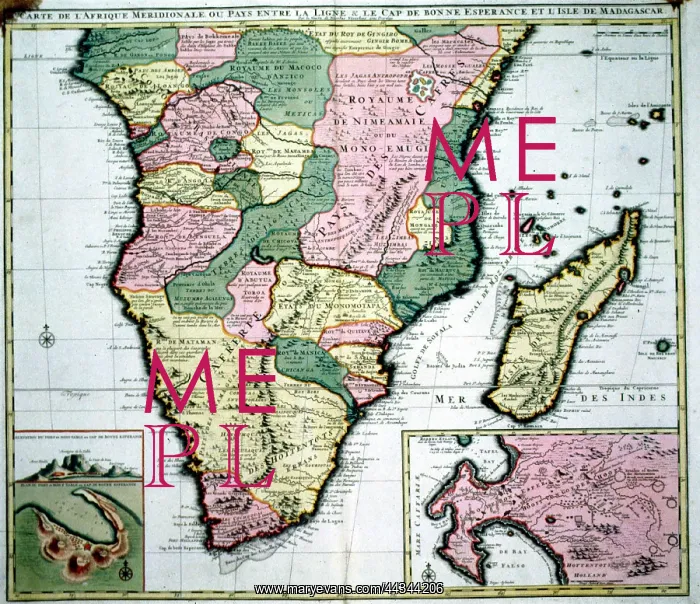  : 17th century Map of South Africa