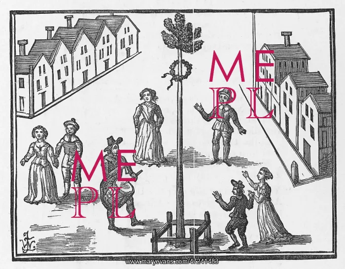 : 17th century Maypole : 17th century Maypole