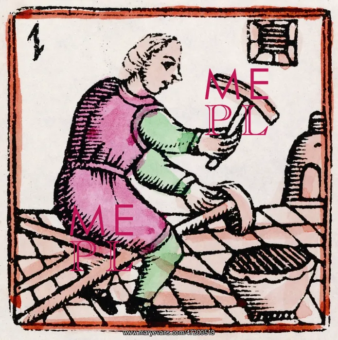  : 17th century Metalworker - Woodcut