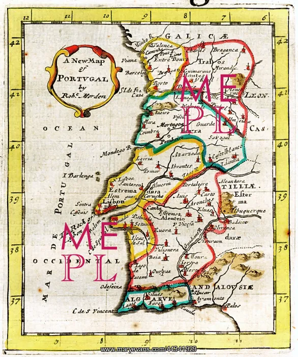  : 17th century New Map of Portugal