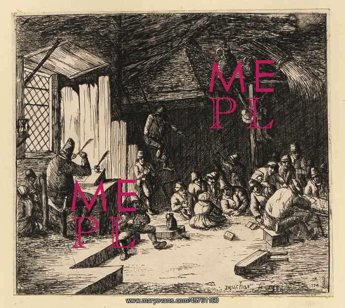 : 17th century rustic school scene : 17th century rustic school scene