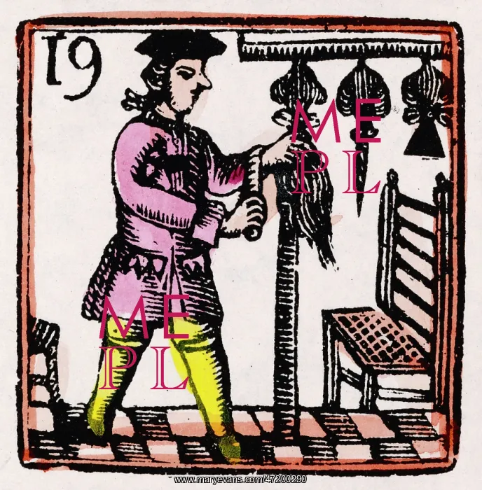 : 17th century Wigmaker : 17th century Wigmaker