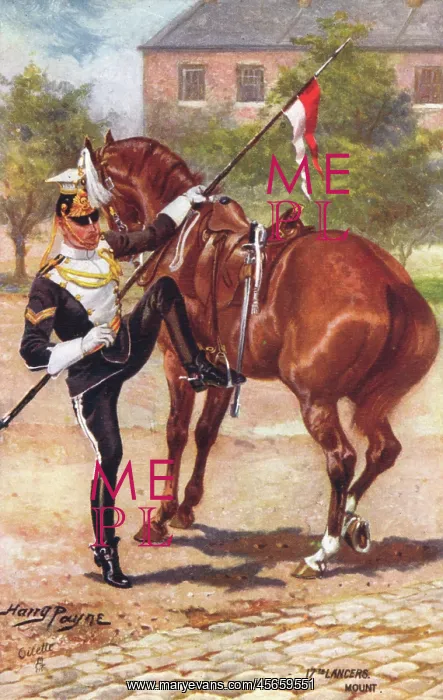 : 17th Lancers - Mounting : 17th Lancers - Mounting