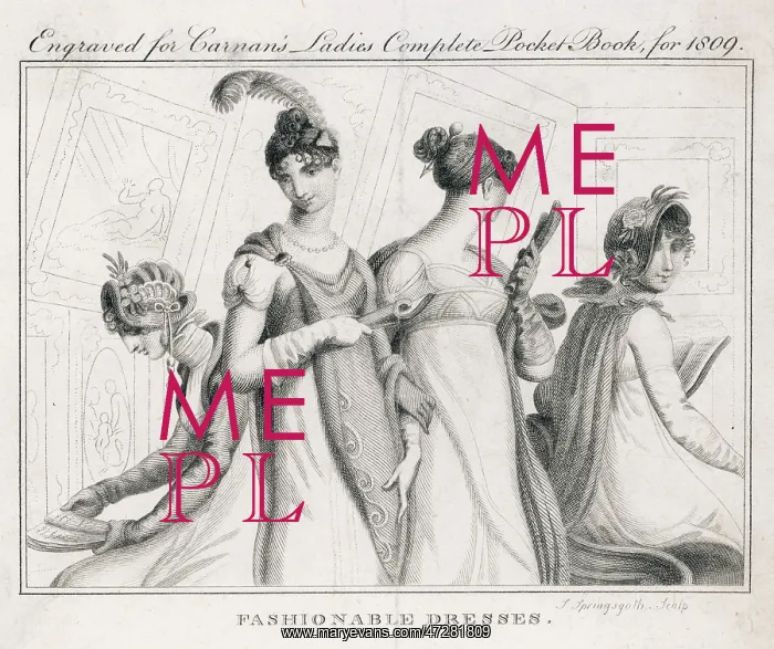 : 1809 LADIES IN A GALLERY : 1809 LADIES IN A GALLERY