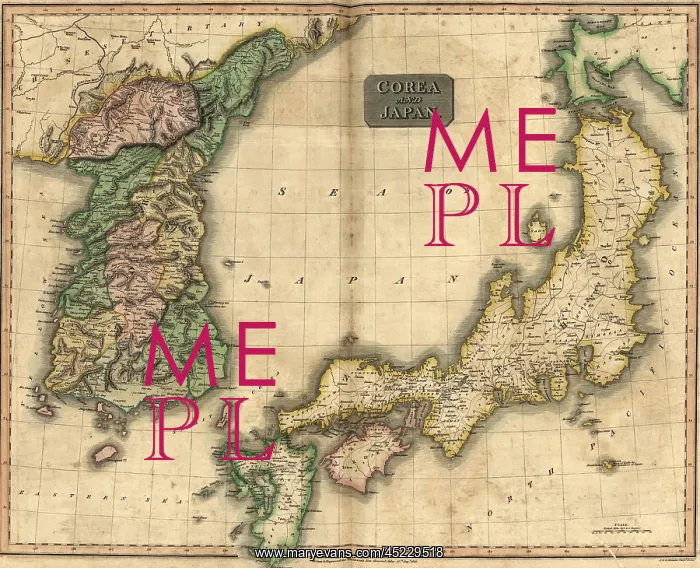 : 1815 map of Japan and Korea, showing their ? : 1815 map of Japan and Korea, showing their ?