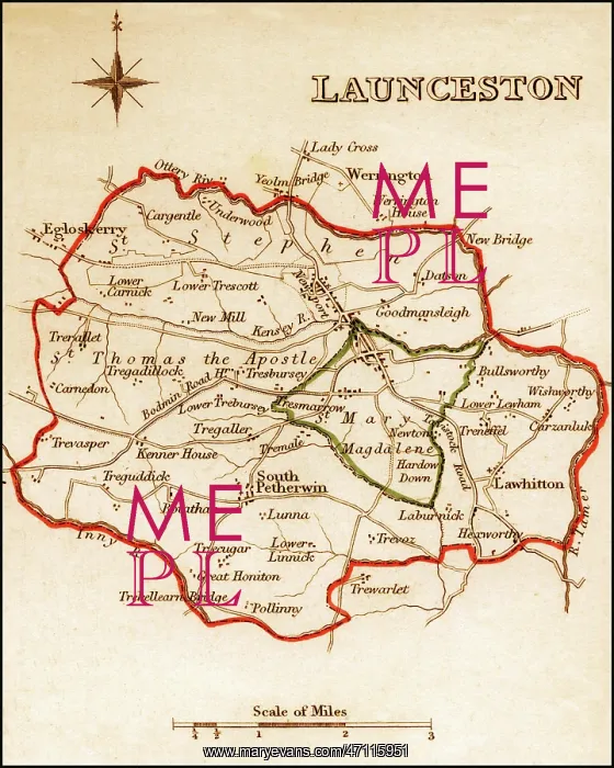 : 1832 Victorian Map of Launceston : 1832 Victorian Map of Launceston