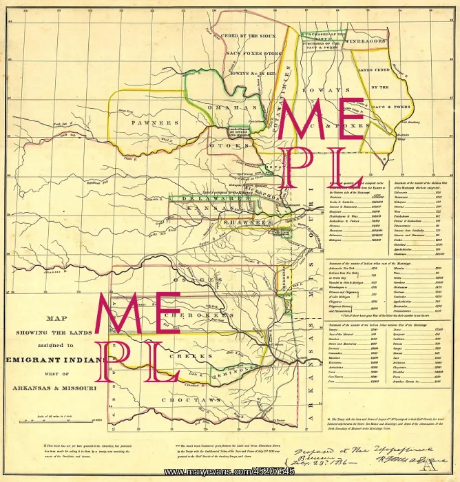 : 1836 Map showing the Indian Territories ? : 1836 Map showing the Indian Territories ?