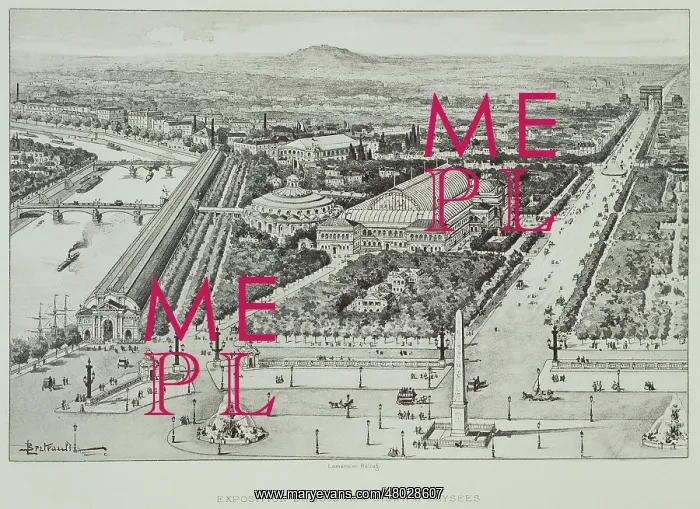  : 1855 fair on the Champs-Elysees