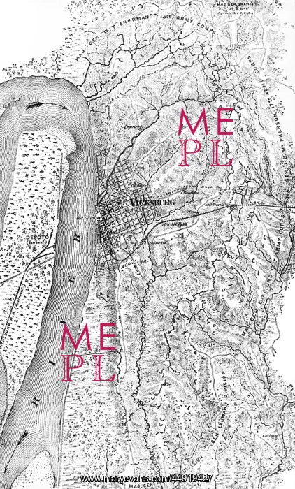 : 1863 map showing the plan of the siege of vicksburg : 1863 map showing the plan of the siege of vicksburg