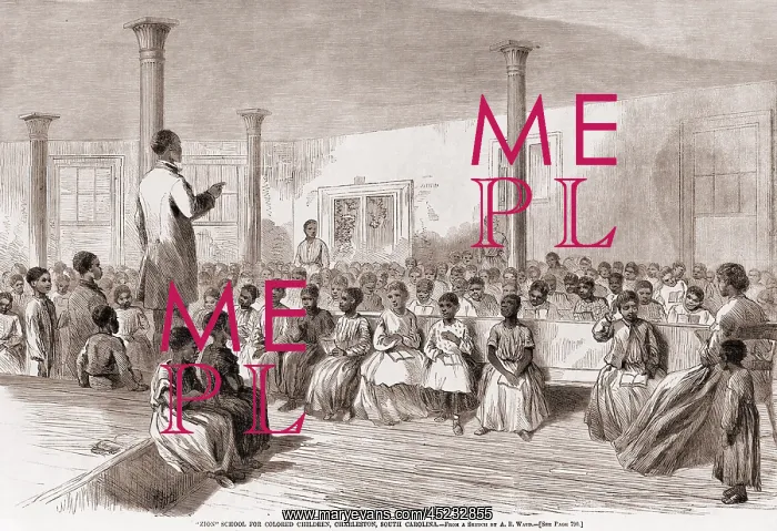 : 1866 classroom of Zion school for African ? : 1866 classroom of Zion school for African ?