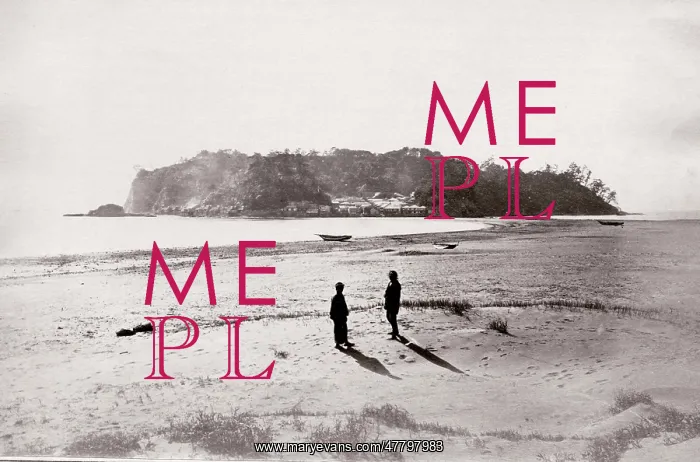  : 1870's Japan - the beach at Enoshima