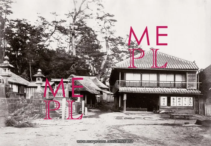  : 1870's Japan - tea house at Katase