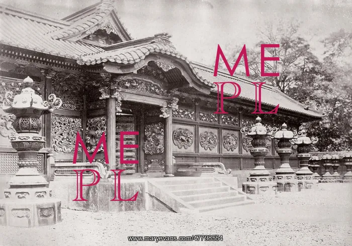: 1870's Japan - tycoon's burial ground, Shiba, Tokyo : 1870's Japan - tycoon's burial ground, Shiba, Tokyo