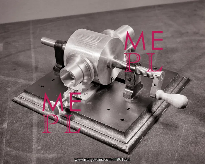 : 1877 Duplicate of Edison?s First Tinfoil Phonograph : 1877 Duplicate of Edison?s First Tinfoil Phonograph