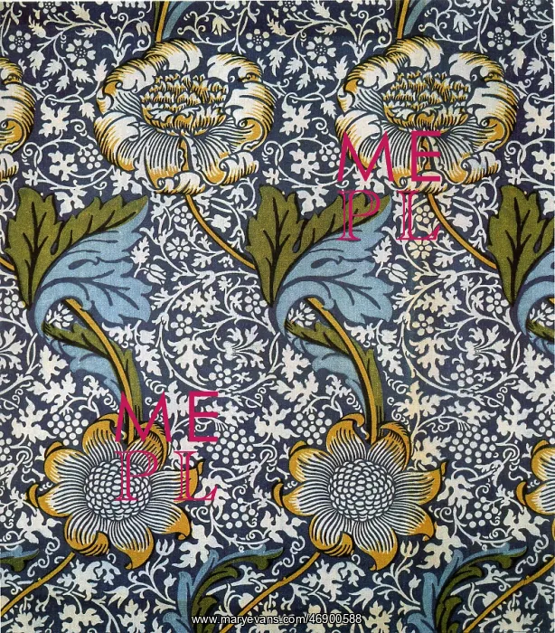 : 1883, kennet printed cotton, William Morris : 1883, kennet printed cotton, William Morris
