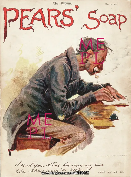 : 1895 UK Magazine Pears Soap Advert : 1895 UK Magazine Pears Soap Advert