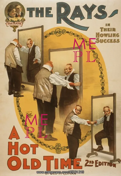 : 1898 poster for the comedy team, The Rays ? : 1898 poster for the comedy team, The Rays ?