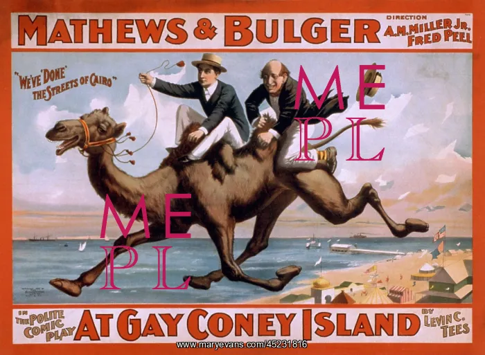 : 1898 poster for the Mathews & Bulger comedy ? : 1898 poster for the Mathews & Bulger comedy ?