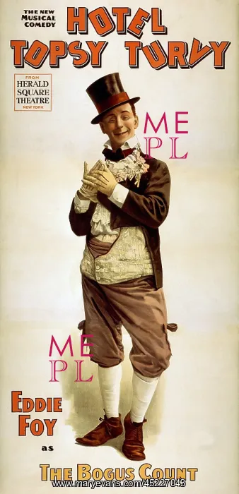 : 1898 poster for the musical comedy, HOTEL ? : 1898 poster for the musical comedy, HOTEL ?