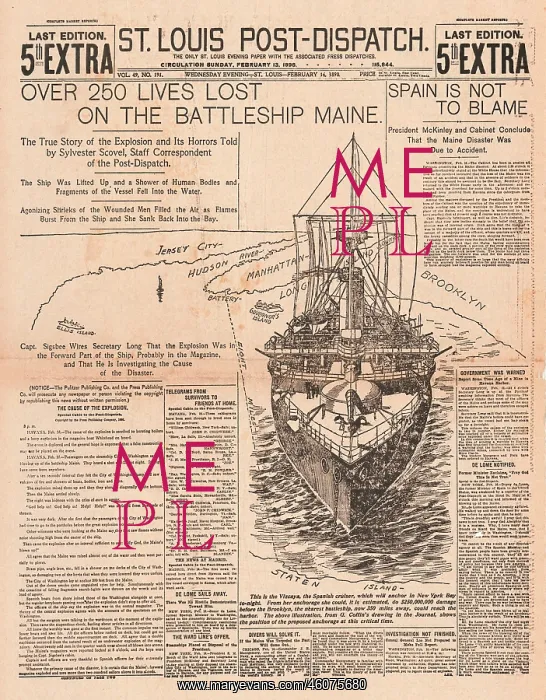 : 1898 St Louis Post-Dispatch Spanish-American War : 1898 St Louis Post-Dispatch Spanish-American War