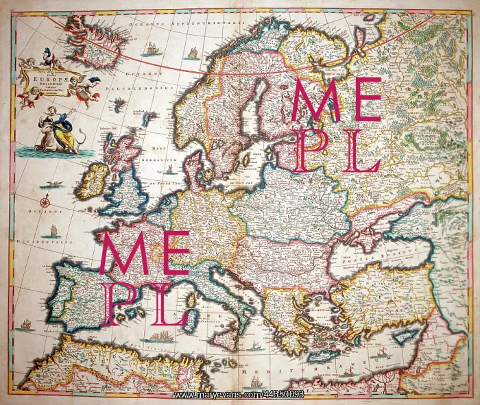 : 18h century Map of Europe : 18h century Map of Europe
