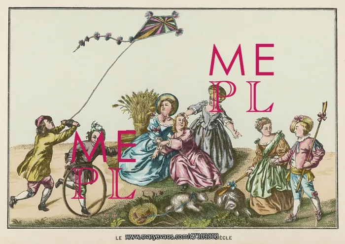 : 18th century Kite Flying : 18th century Kite Flying
