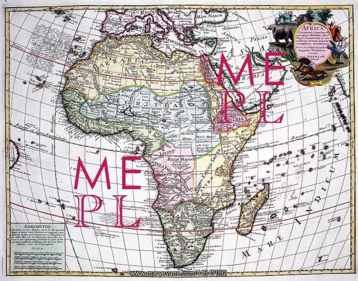  : 18th century Map of Africa