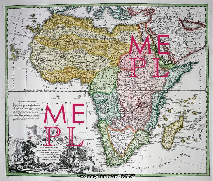 : 18th century Map of Africa : 18th century Map of Africa