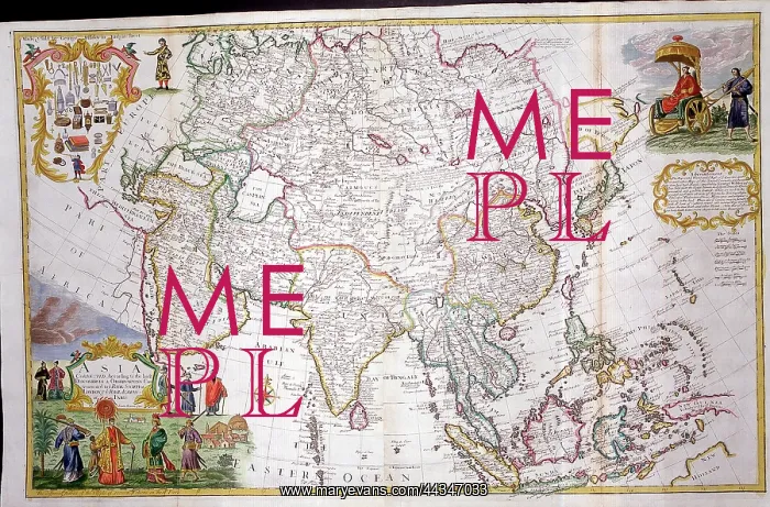  : 18th century Map of Asia