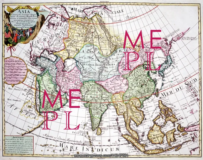  : 18th century Map of Asia