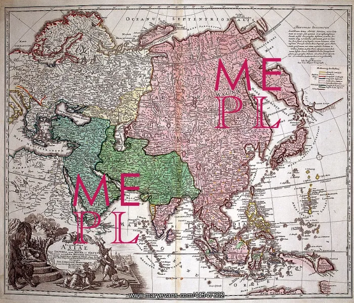  : 18th century Map of Asia