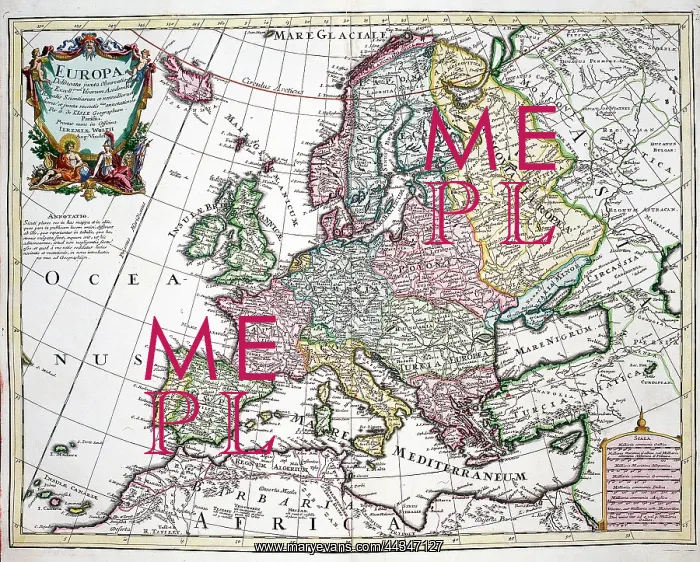 : 18th century Map of Europe