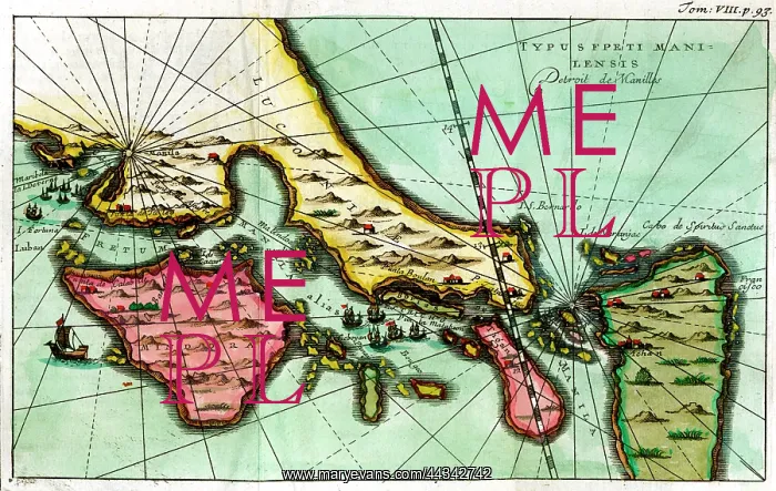 : 18th century Map of Manilla, Philippines