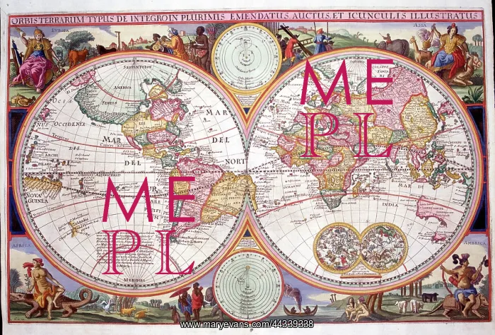 : 18th century Map of the World : 18th century Map of the World