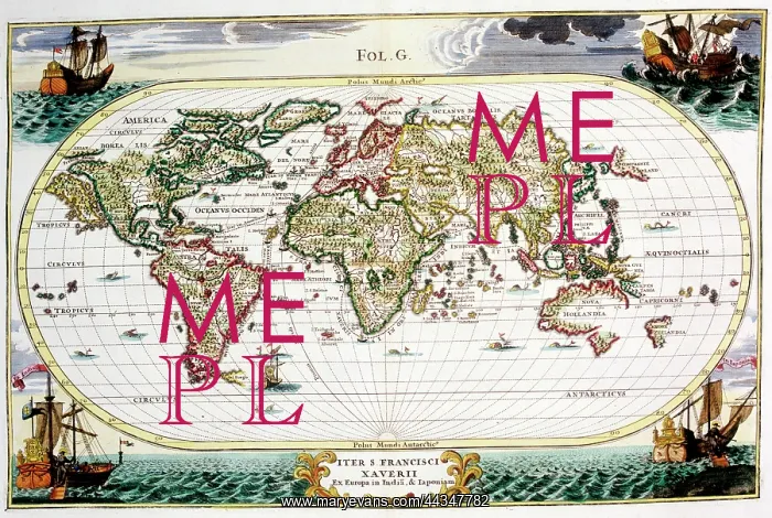 : 18th century Map of the World : 18th century Map of the World