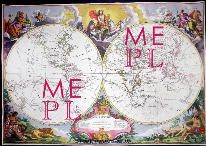  : 18th century Map of the World