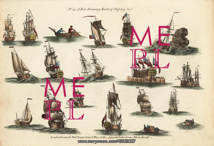 : 18th century nautical scenes with tall ships : 18th century nautical scenes with tall ships