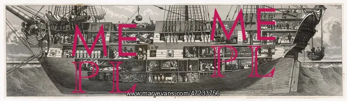 : 18th century Ship Cross-Section : 18th century Ship Cross-Section
