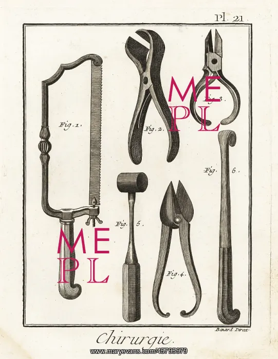 : 18th century surgical equipment : 18th century surgical equipment