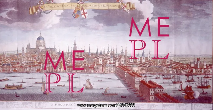  : 18th century view of London and the River Thames