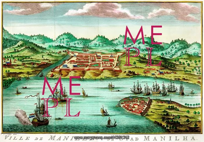  : 18th century view of Manilla, Philippines