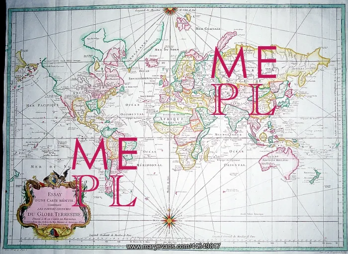  : 18th century World Map - Mercator Projection
