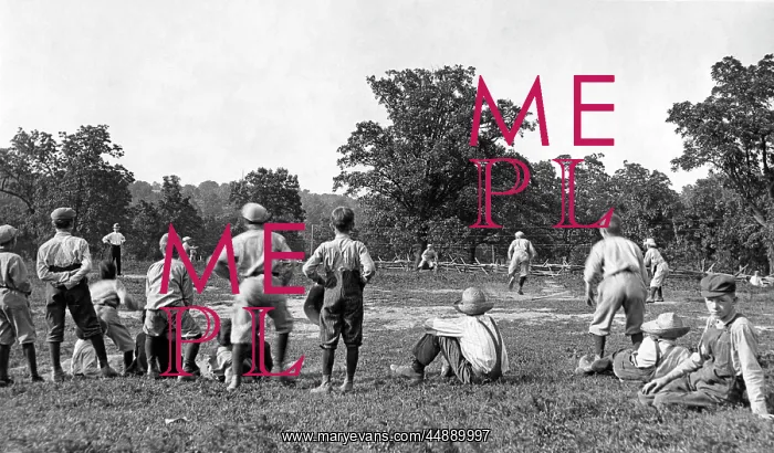  : 1900s 1910s Group Of Boys Outdoor