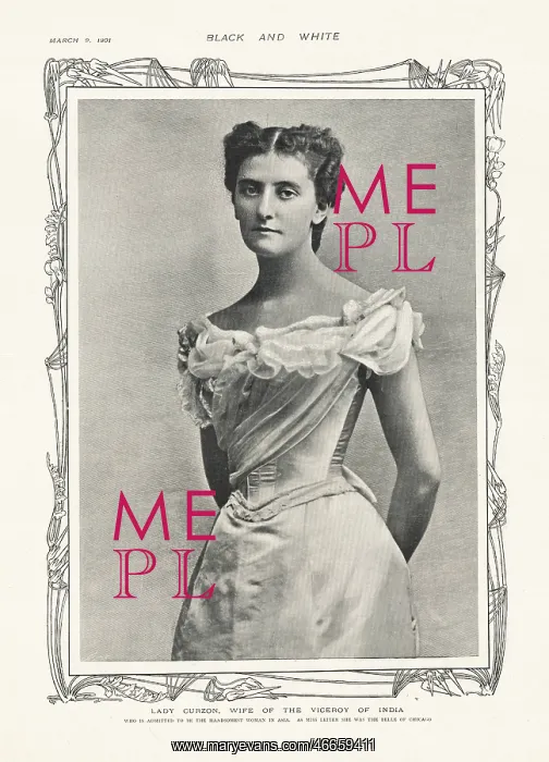 : 1901 Black & White Lady Curzon : 1901 Black & White Lady Curzon