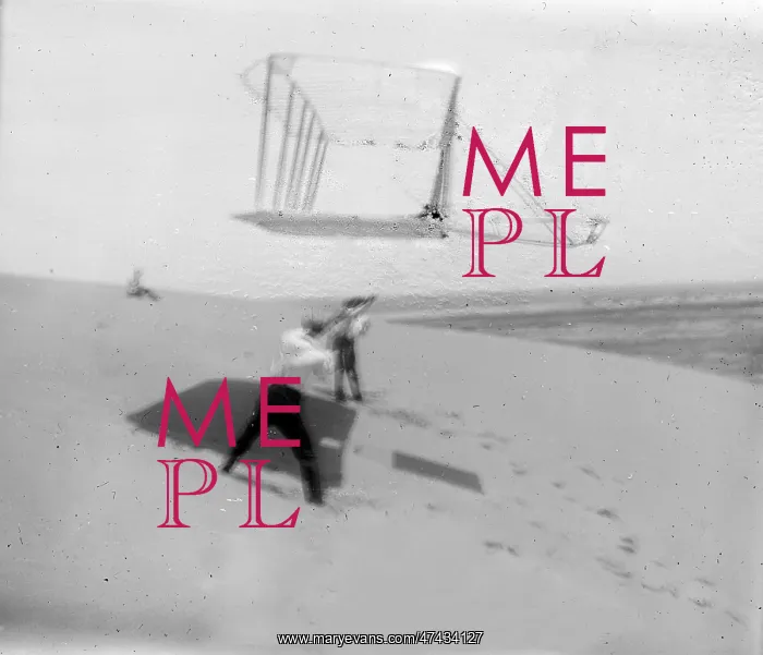 : 1901 glider soaring, photograph from an out of focus, water- : 1901 glider soaring, photograph from an out of focus, water-