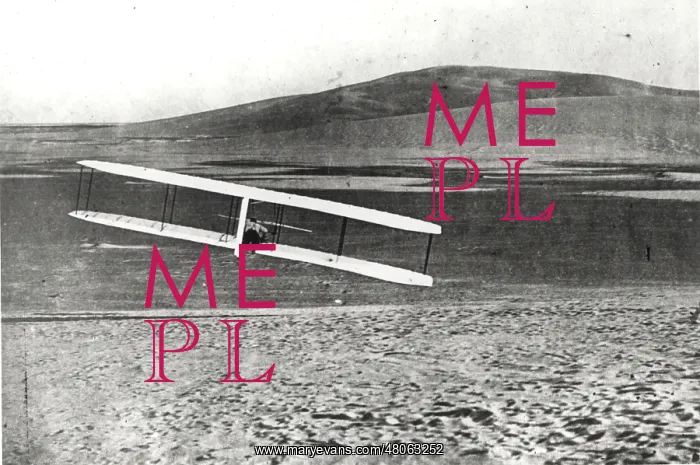 : The 1902 Wright glider turning to the right : The 1902 Wright glider turning to the right