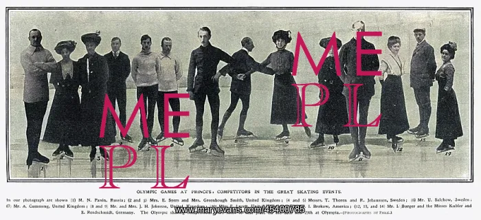 : 1908 Olympic Ice Skaters : 1908 Olympic Ice Skaters
