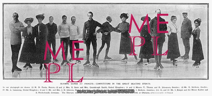 : 1908 Olympic Ice Skaters : 1908 Olympic Ice Skaters