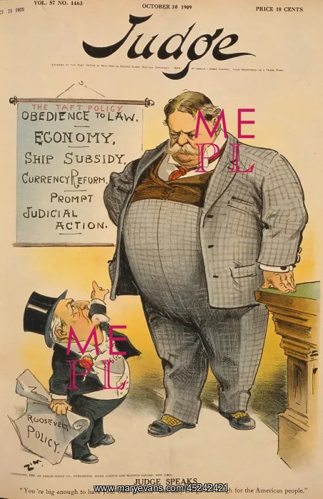 : 1909 cartoon criticizing to Taft's continuation ? : 1909 cartoon criticizing to Taft's continuation ?